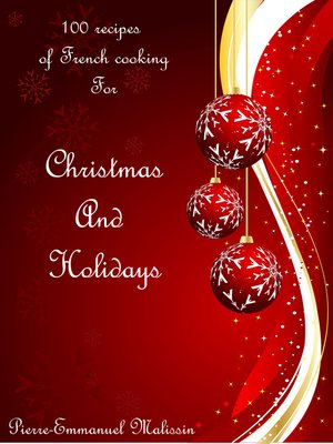 cover image of 100 Recipes of french cooking for christmas and holidays